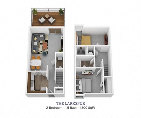 a 2400 sq ft floor plan  the larkspur 2 bedrooms